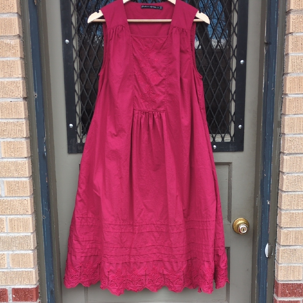 Gudrun Sjoden Red Sleeveless Dress